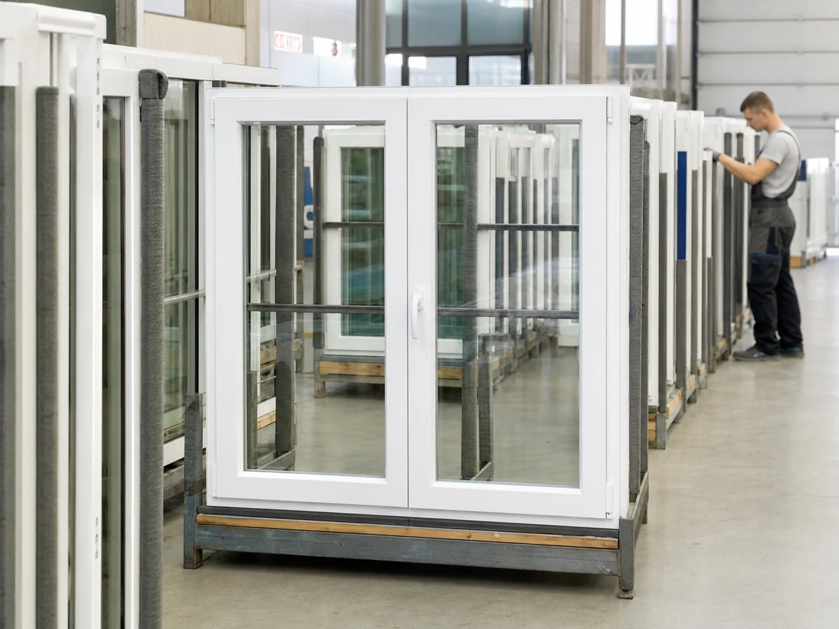 Proje için toplu üretilen yeni PVC pencere sistemleri